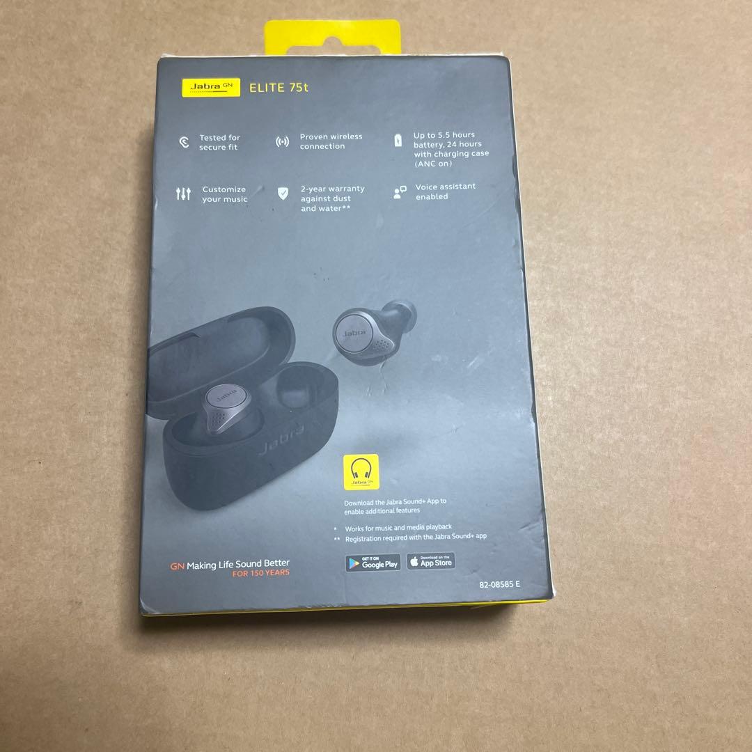 新品未開封 jabra ELITE 75t チタニウムBlack イヤホン