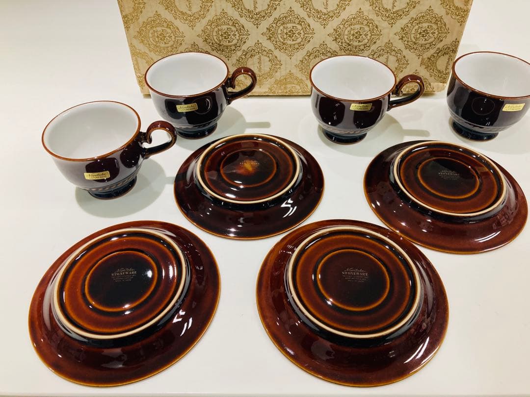 Noritake ストーンウェア製　コーヒーカップ　4組