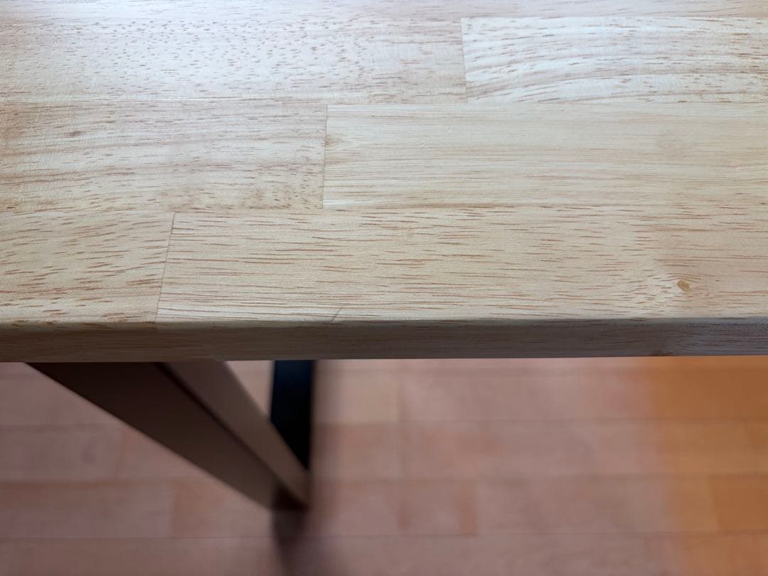 く*ろ様 THE TABLE / ラバーウッド ナチュラル × Black St