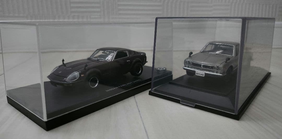 日産ハコスカGTR.フェアレディ240ZGミニカー1/43 2台セット売り