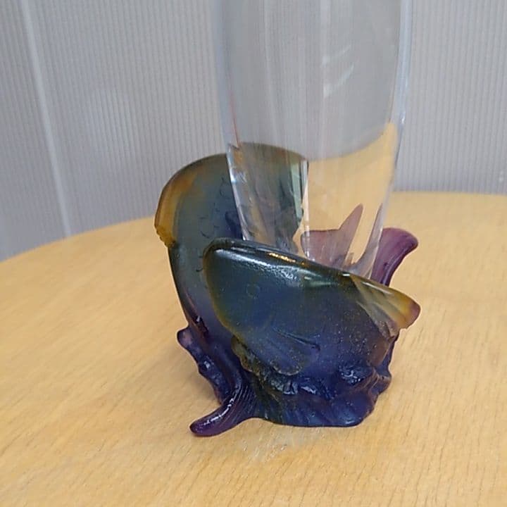 ドーム Daum 花瓶 魚 未使用品
