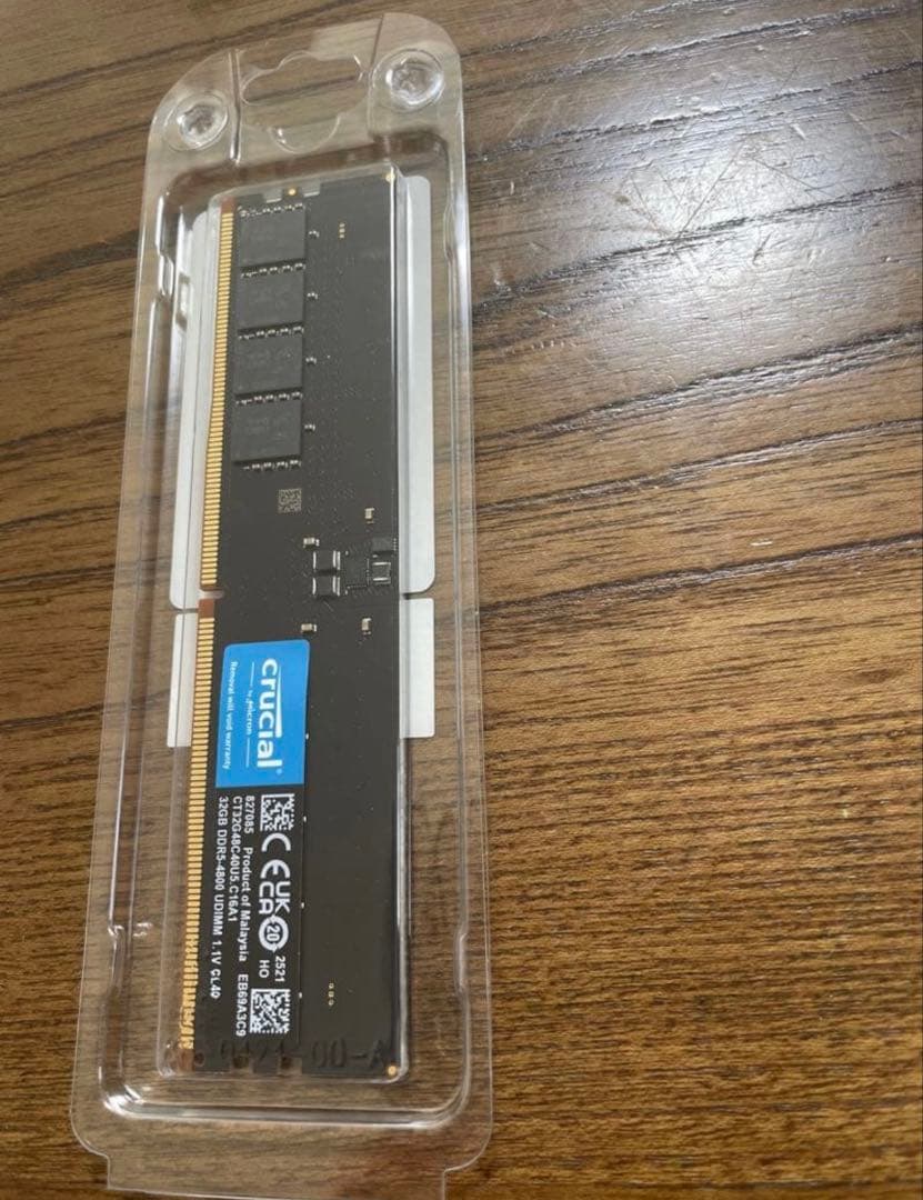 DDR5メモリ(RAM) 1枚 32GB