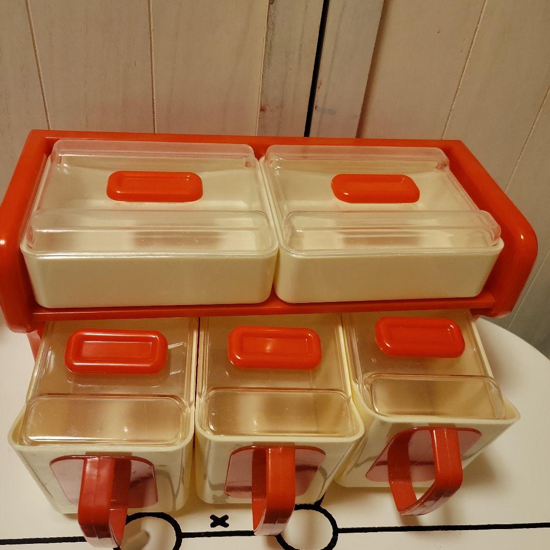 レトロポップ　調味料ケース　調味料ストッカー　昭和レトロ