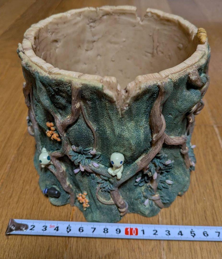 ジブリキャラクター、もののけ姫こだま置物（植木鉢）