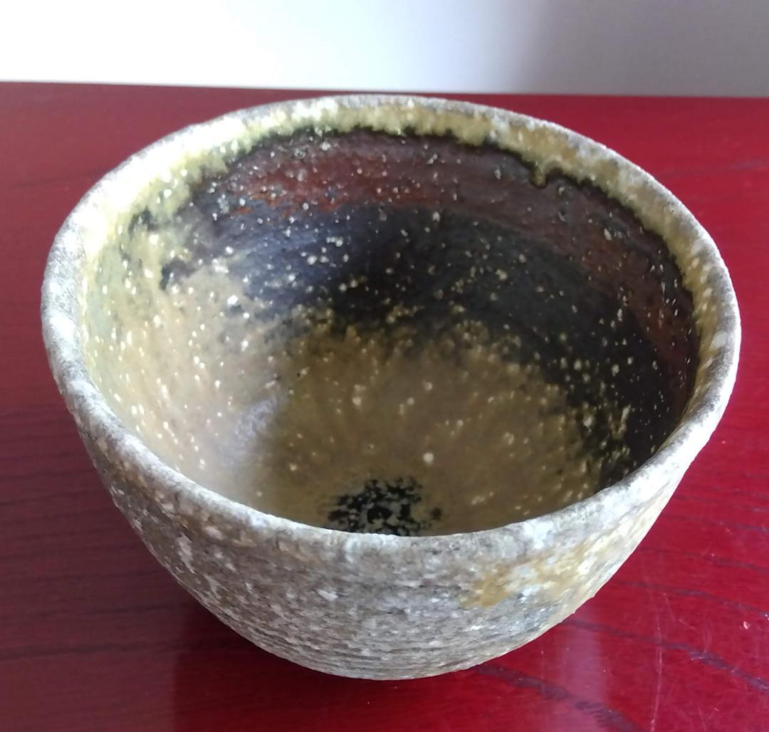 塩越窯　白越不朝　塩越窯 自然灰釉の究極美が迸る逸品灰釉美茶碗　No:2