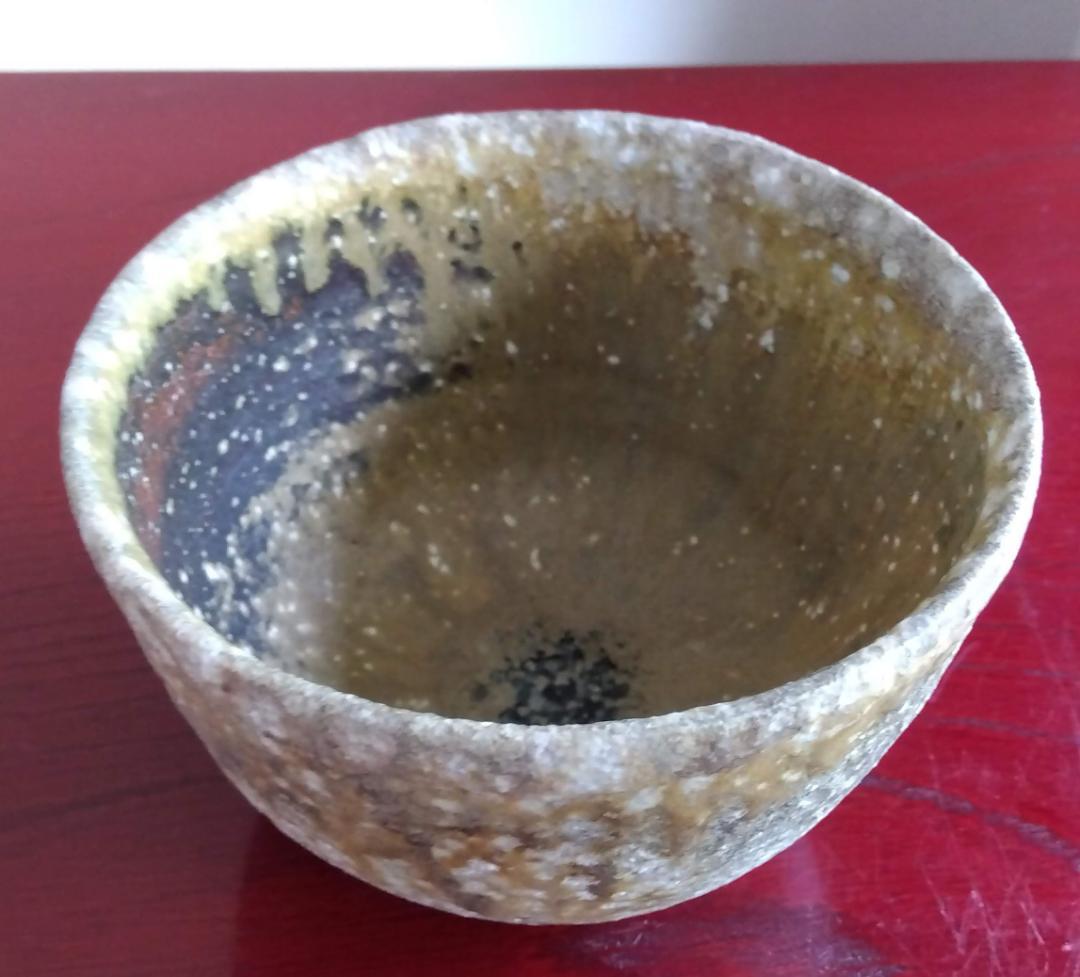 塩越窯　白越不朝　塩越窯 自然灰釉の究極美が迸る逸品灰釉美茶碗　No:2