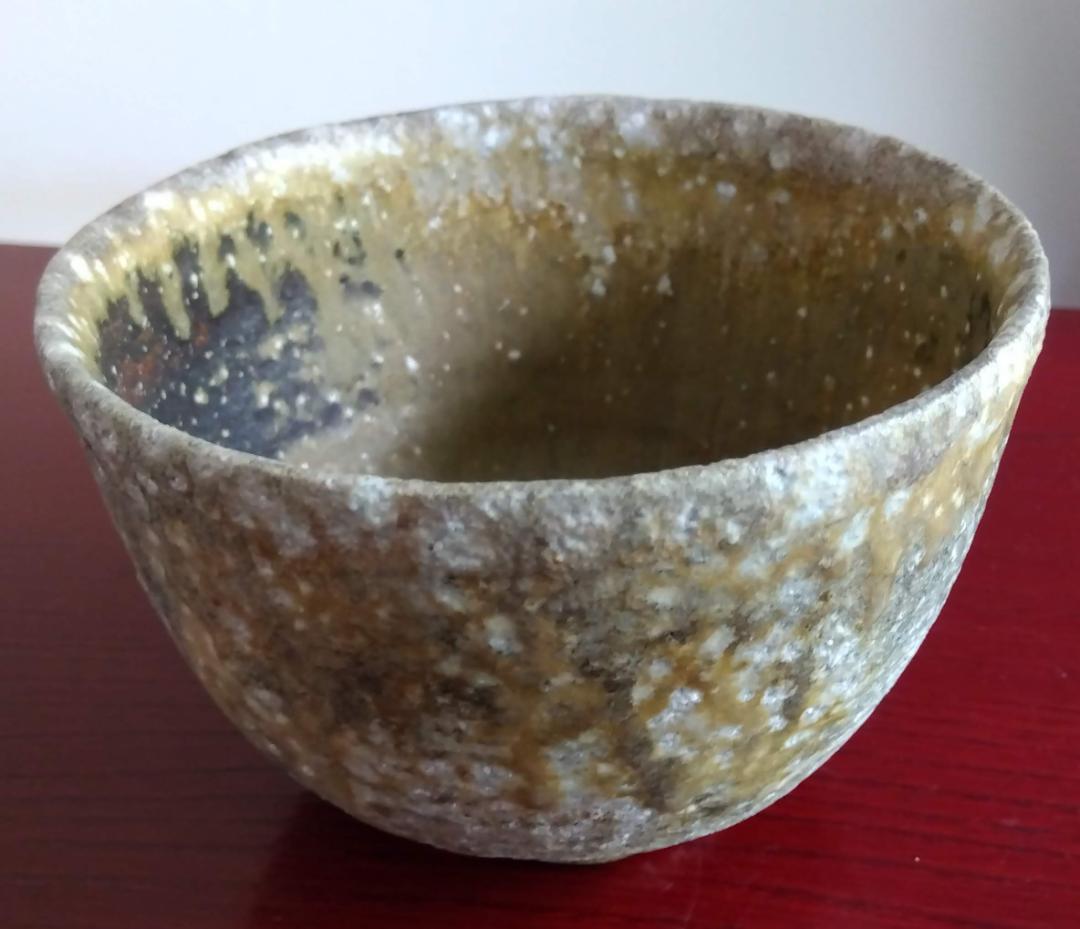 塩越窯　白越不朝　塩越窯 自然灰釉の究極美が迸る逸品灰釉美茶碗　No:2