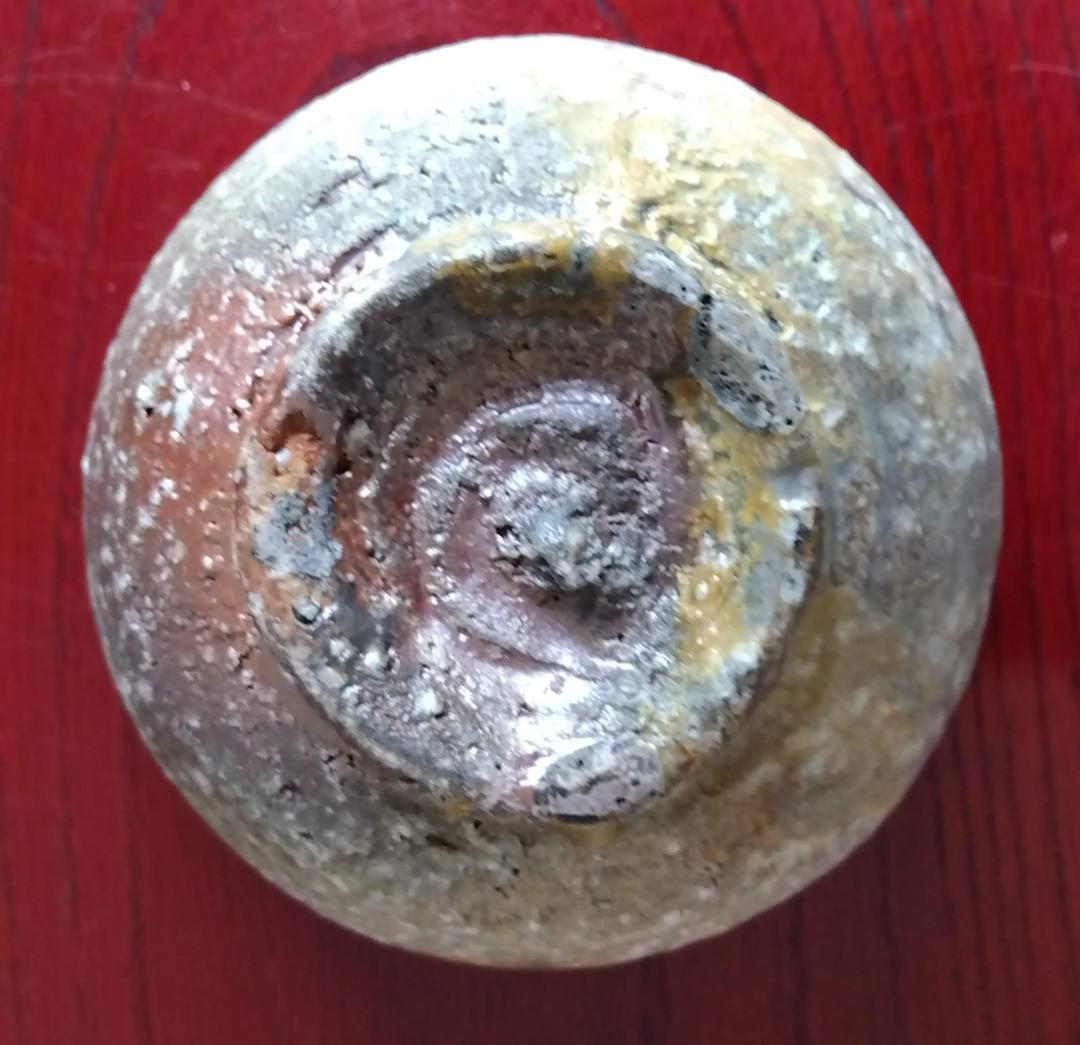 塩越窯　白越不朝　塩越窯 自然灰釉の究極美が迸る逸品灰釉美茶碗　No:2