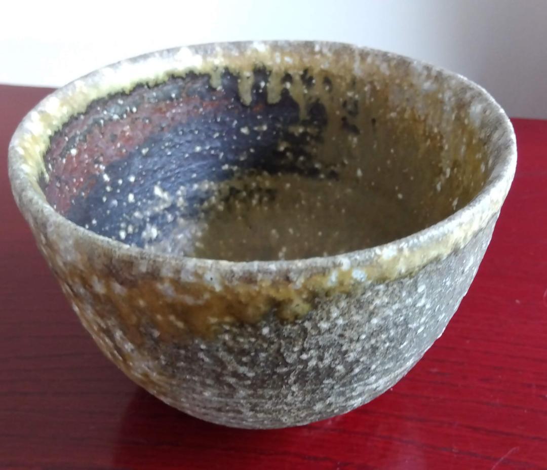 塩越窯　白越不朝　塩越窯 自然灰釉の究極美が迸る逸品灰釉美茶碗　No:2