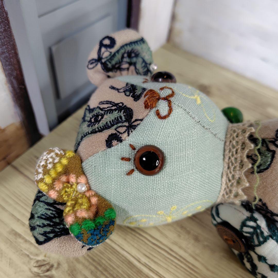 デ*コ様 【オークションです】ミナペルホネン＊ハンドメイド＊ぬいぐるみ＊テディベ