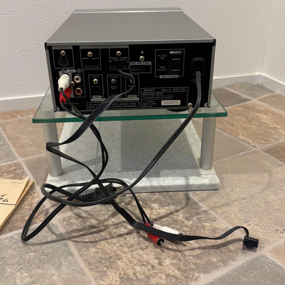 【希少】ソニー JMD-7 コンポ MD プレーヤー　MDS-SD1 SONY