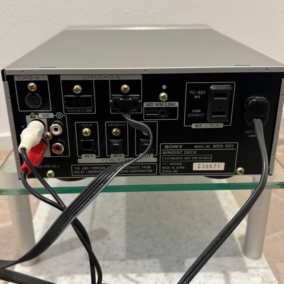 【希少】ソニー JMD-7 コンポ MD プレーヤー　MDS-SD1 SONY