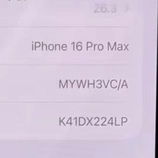 Apple iPhone 16 Pro Max White 256GB CA版