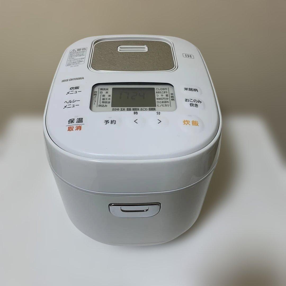 アイリスオーヤマ　IHジャー炊飯器　RC-IK30 2021年製3合　説明書付き