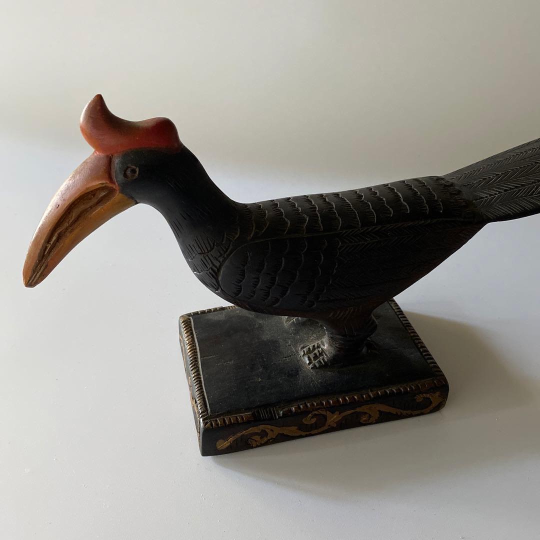木製 バード フォークアート マレーシア 古民藝 古道具