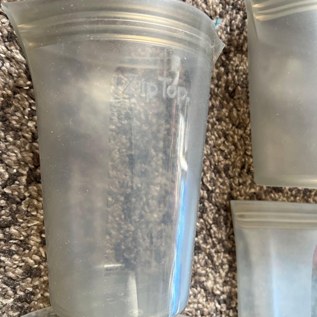 Zip Top 食品保存容器 シリコン　BPAフリー