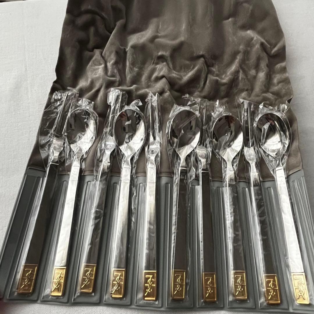 イヴサンローラン YSL カトラリー フォーク デザートピックセット 5本