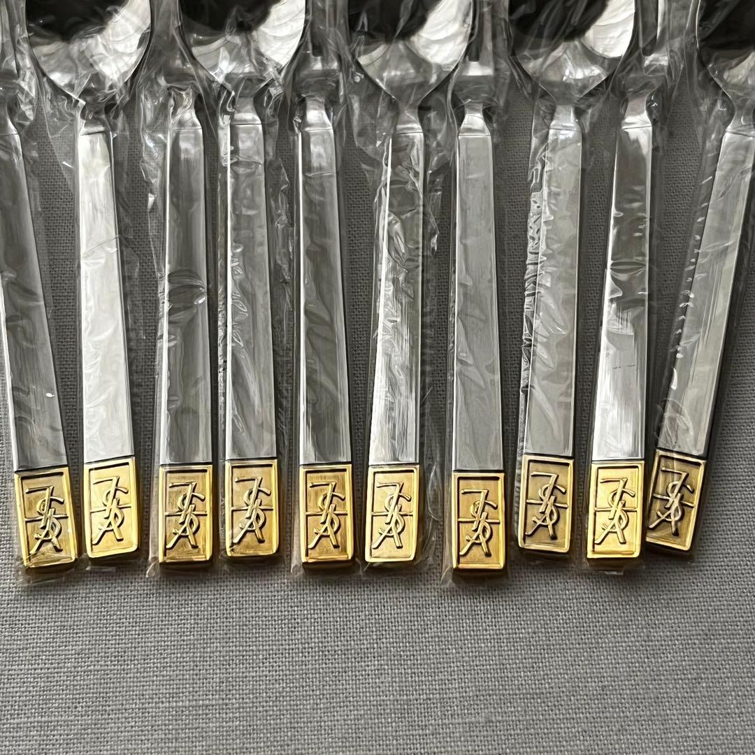 イヴサンローラン YSL カトラリー フォーク デザートピックセット 5本