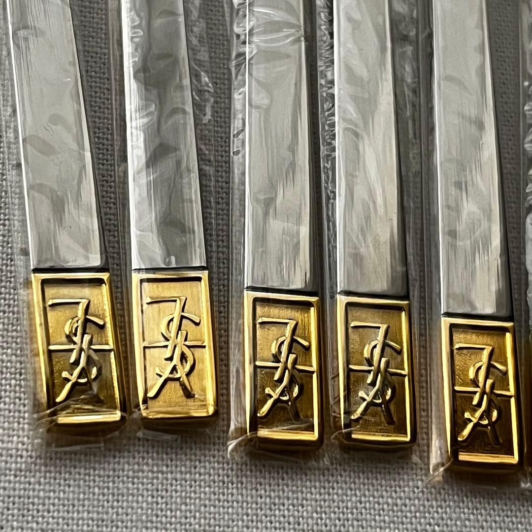 イヴサンローラン YSL カトラリー フォーク デザートピックセット 5本