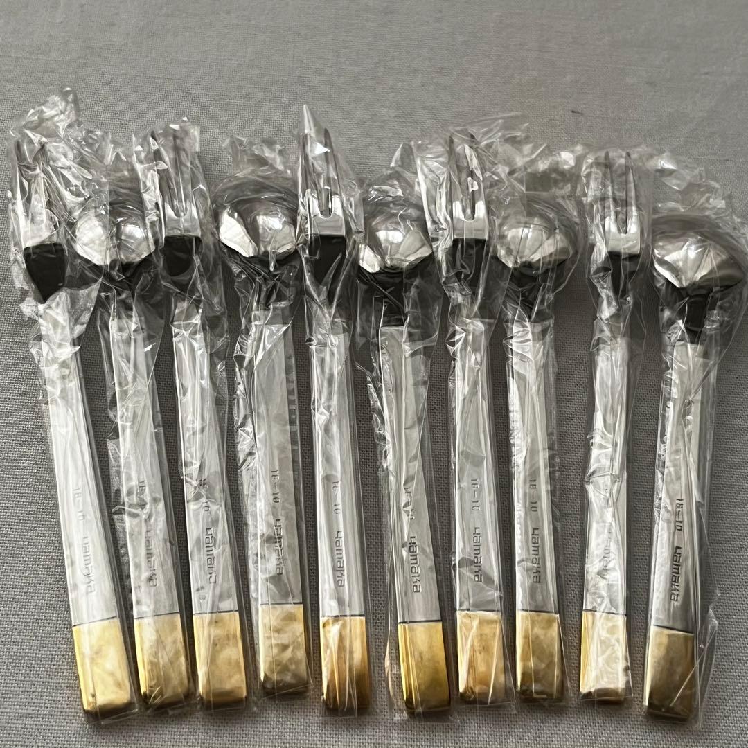 イヴサンローラン YSL カトラリー フォーク デザートピックセット 5本