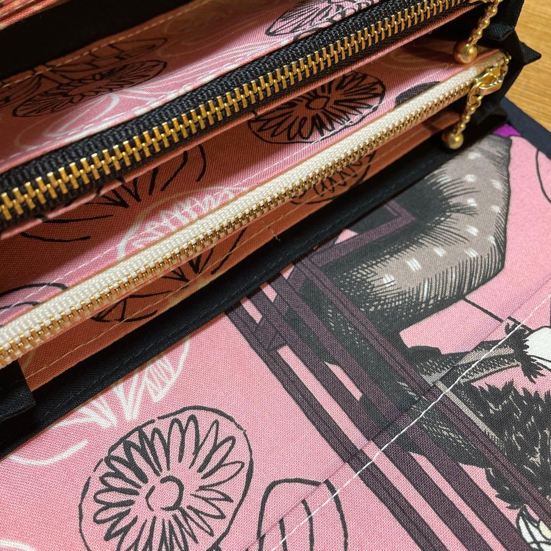 長財布　やりくり財布　ハンドメイド　アレキサンダーヘンリー