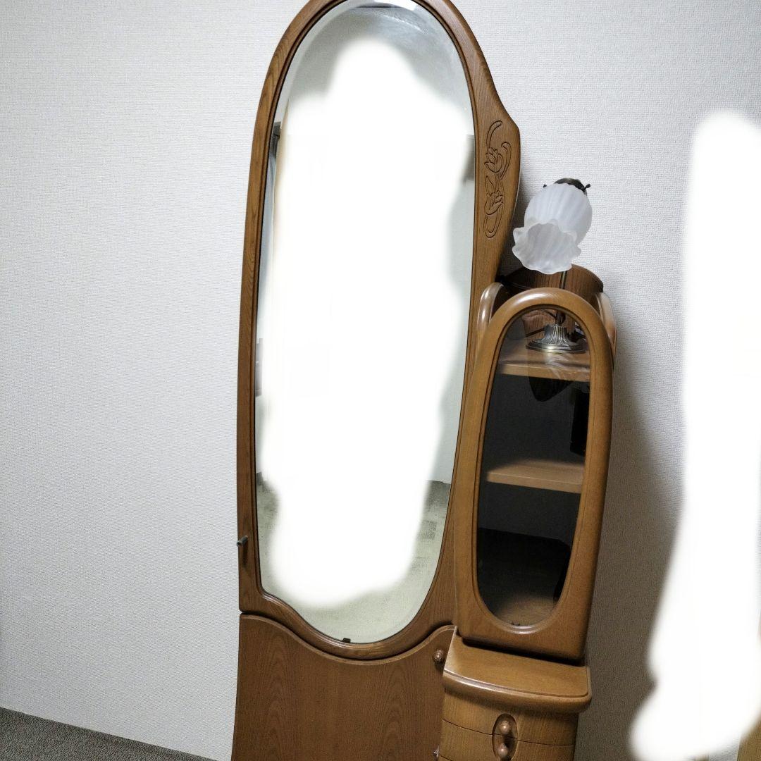 収納力抜群　高級　アンティーク　大塚家具　ドレッサー　 大容量！