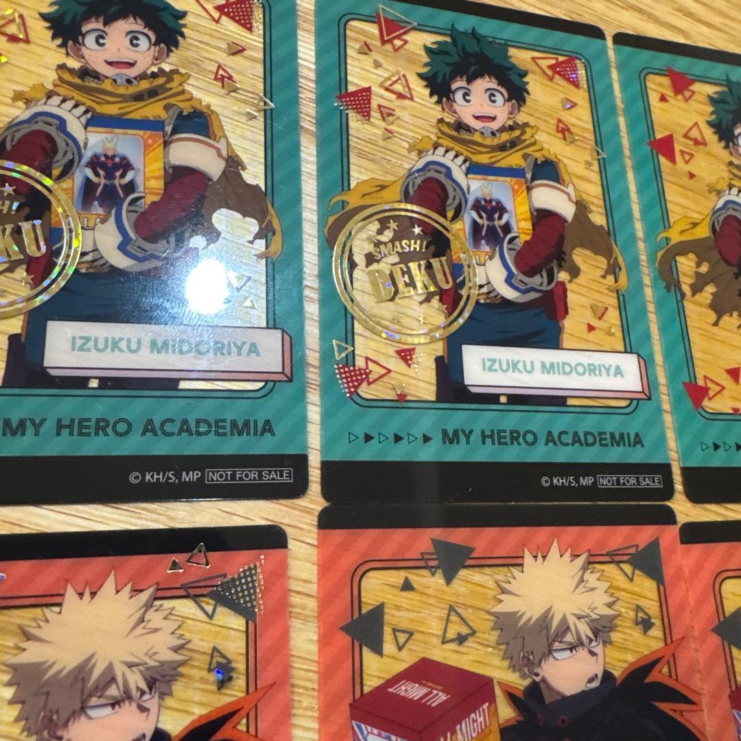 僕のヒーローアカデミア　クリアイラストシート　18枚セット　ナムコ限定　箔押し有