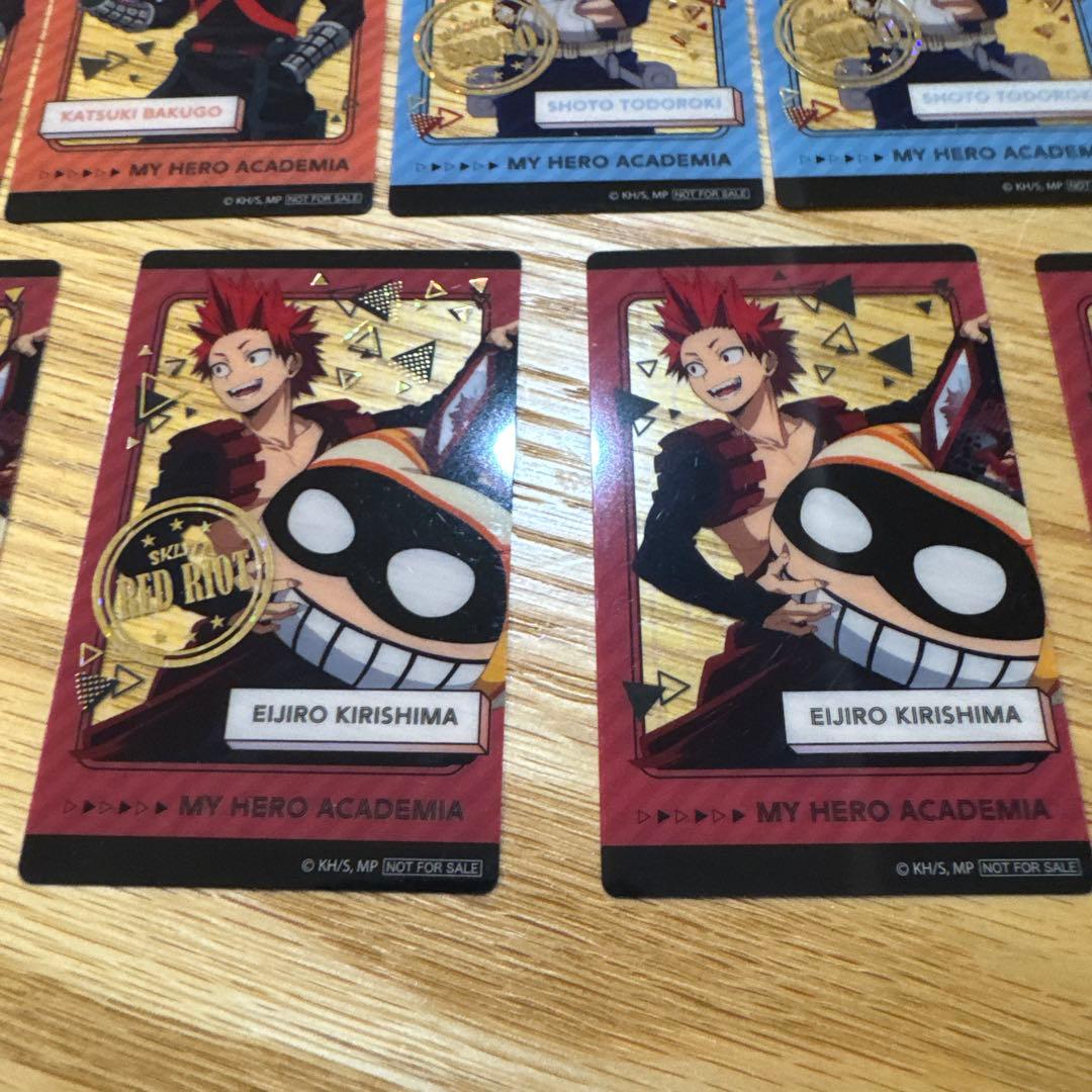 僕のヒーローアカデミア　クリアイラストシート　18枚セット　ナムコ限定　箔押し有