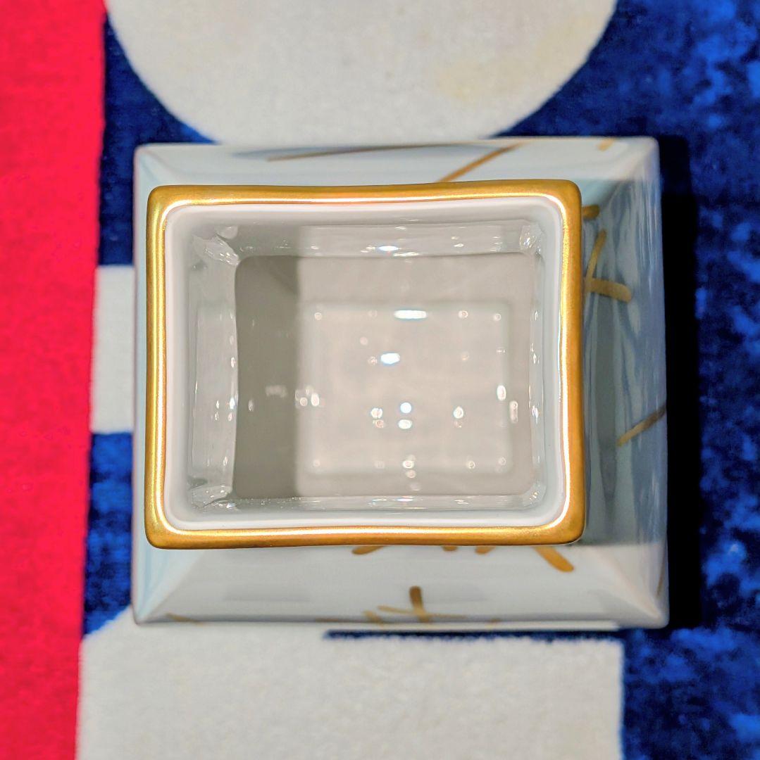 未使用品　マイセン花花瓶　ゴールド剣マーク　⚔️