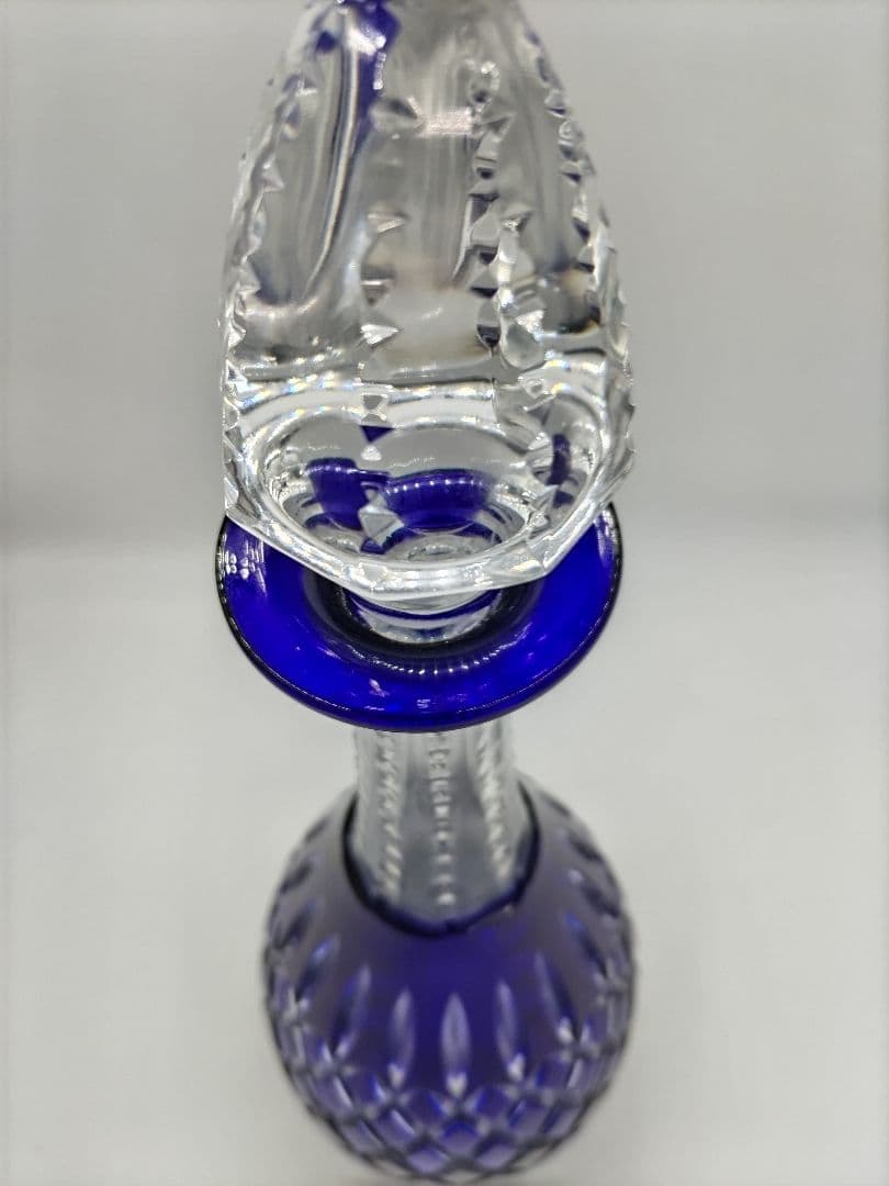 ハンガリー製クリスタルガラス　デキャンタ　24%pb