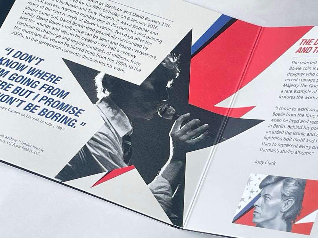 DAVID BOWIE MUSIC LEGENDS UK £5 記念