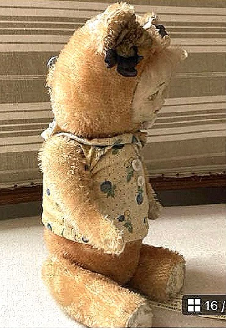 ⭐️傑作！唯一無二　テディベア　ベアドール　アンティーク　テディベア作家