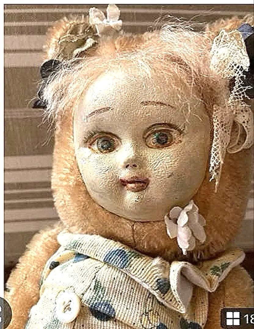 ⭐️傑作！唯一無二　テディベア　ベアドール　アンティーク　テディベア作家