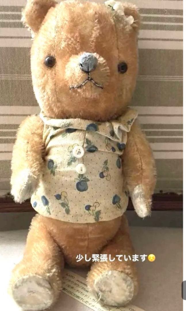 ⭐️傑作！唯一無二　テディベア　ベアドール　アンティーク　テディベア作家