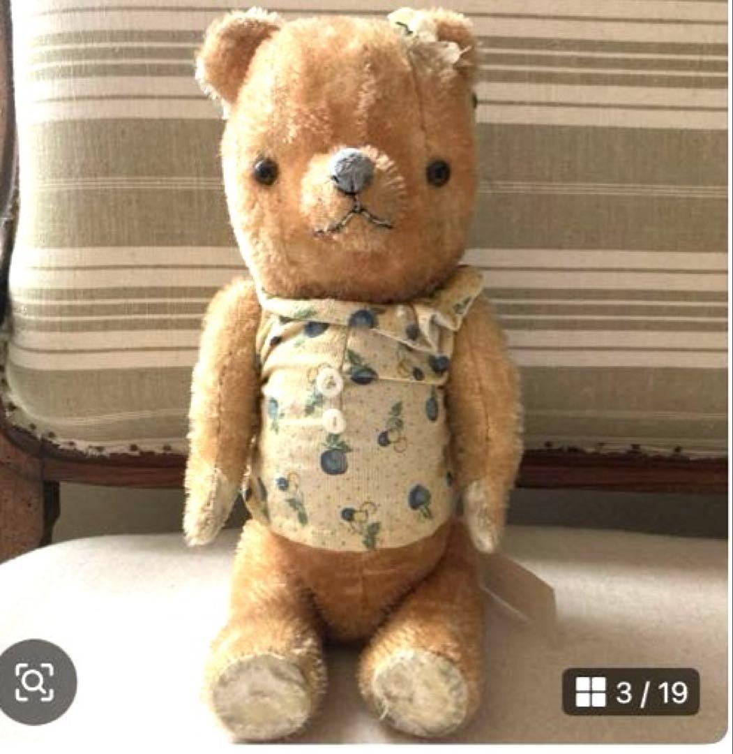 ⭐️傑作！唯一無二　テディベア　ベアドール　アンティーク　テディベア作家