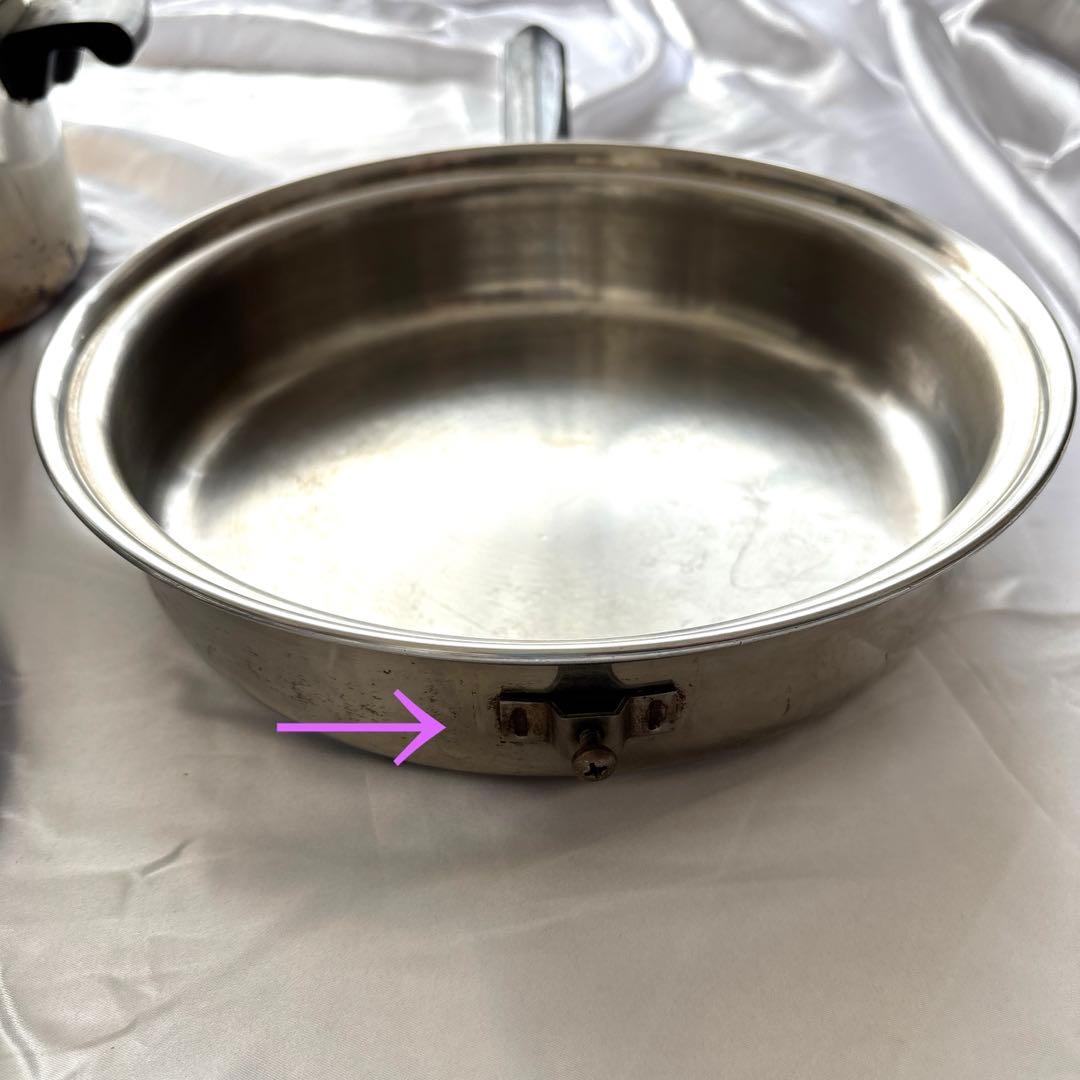 中古　Amway クィーンクックウェア　シチューパン&大フライパン　料理ブック付