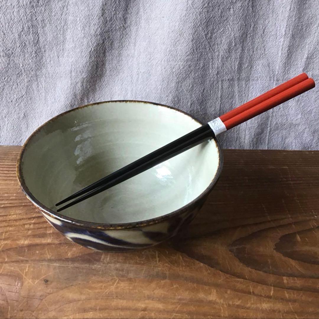 ららです。新品美濃焼　琉球瑠璃唐草麺鉢2枚・ヌキ琉球麺鉢3枚