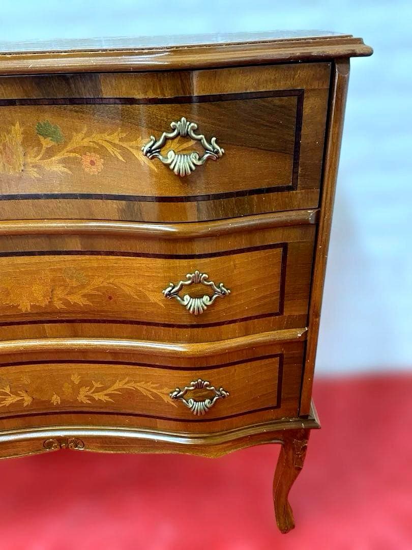 象嵌　チェスト　3段　猫脚