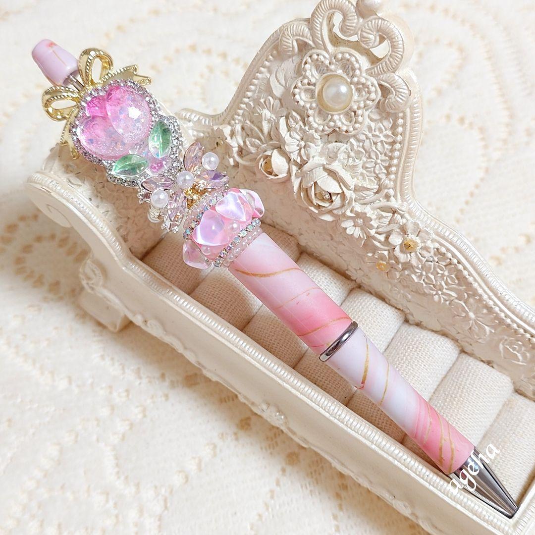 コスメ大好きさま♡ありがとうございます❤ カスタムボールペン リボン