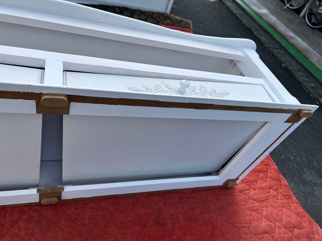 新品　ロココ調　テレビ台　補修あり　120幅　北欧調