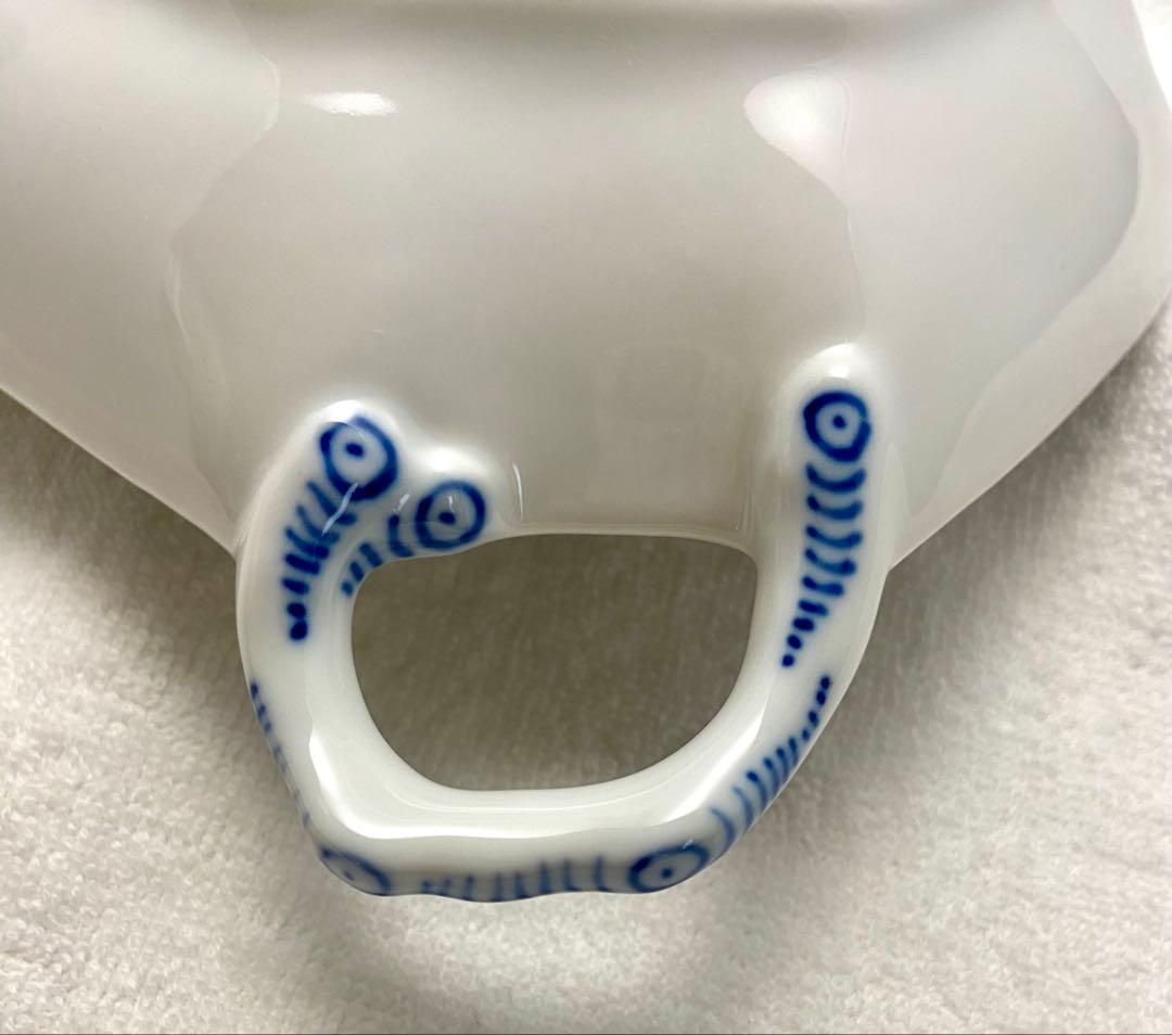 デンマーク製 ロイヤルコペンハーゲン ブルーフルーテッド リーフディッシュ 皿