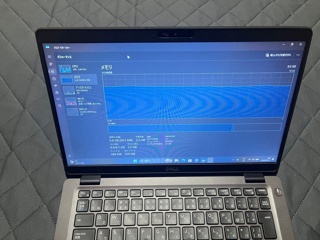 Dell latitude5300 メモリ8GB-256SSD