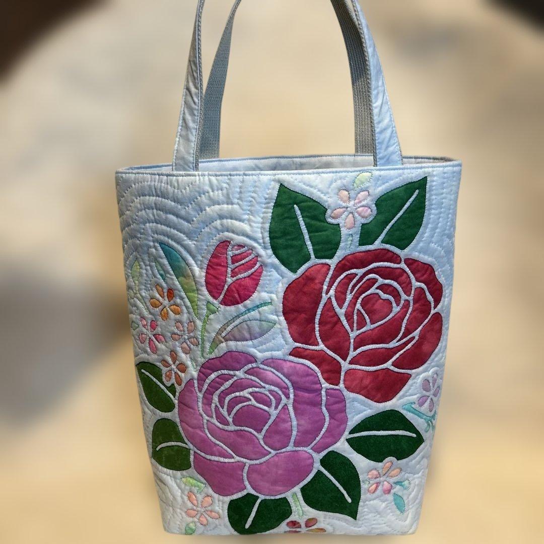 ハワイアンキルト トートバッグ ハンドメイド