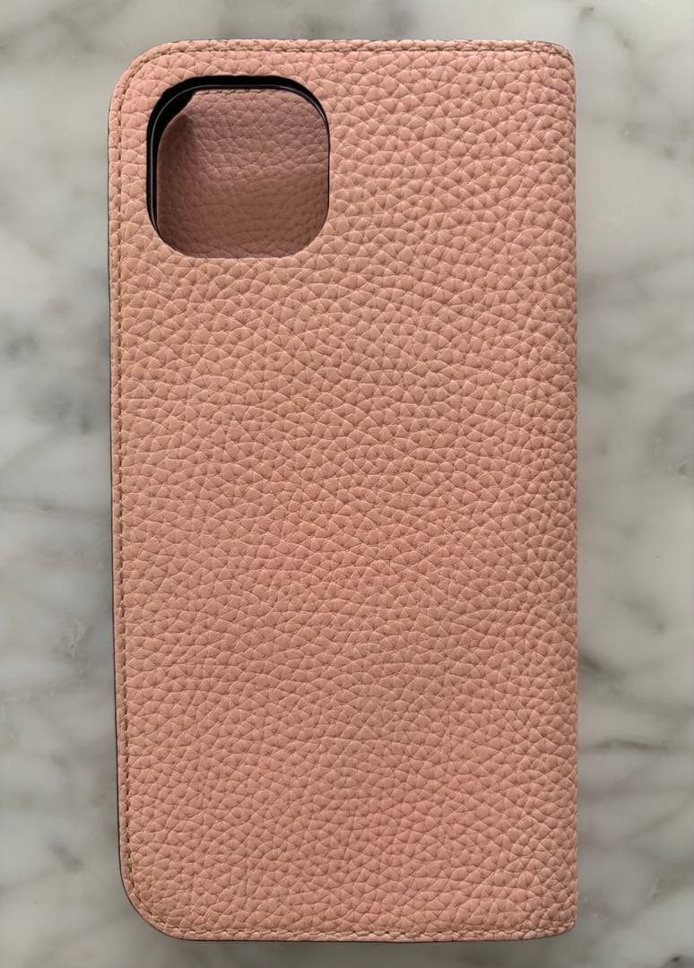 【美品】ボナベンチュラサクラピンク レザー 手帳型ケース