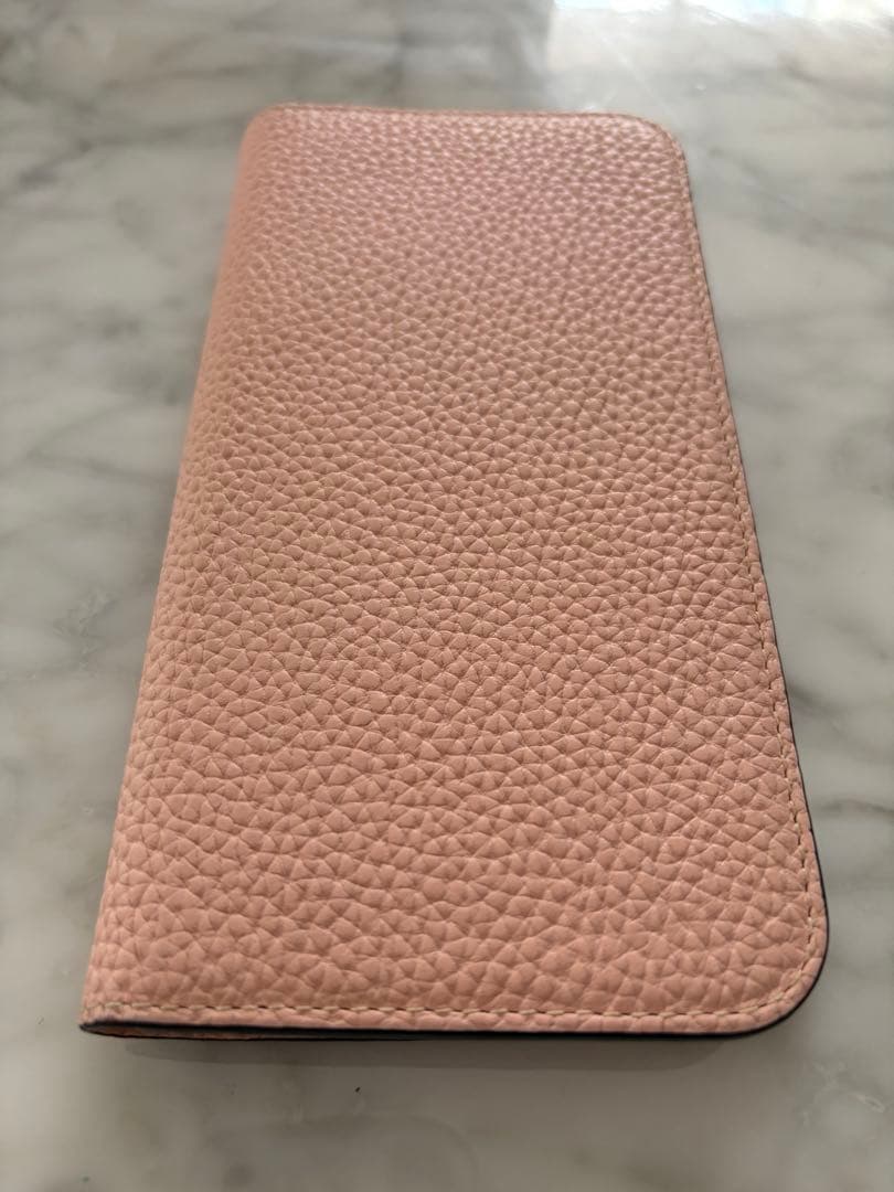 【美品】ボナベンチュラサクラピンク レザー 手帳型ケース