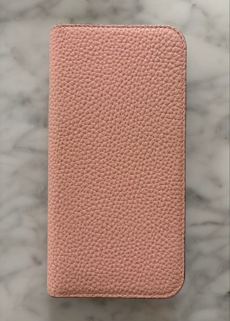 【美品】ボナベンチュラサクラピンク レザー 手帳型ケース