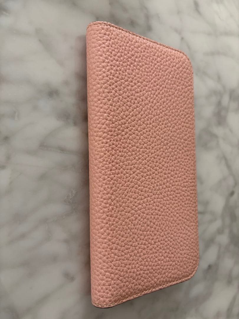 【美品】ボナベンチュラサクラピンク レザー 手帳型ケース