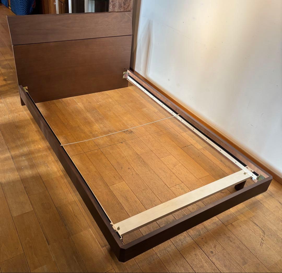 引取限定 関家具 ルード ウッドスプリング セミダブル 分解可能 ベッドフレーム