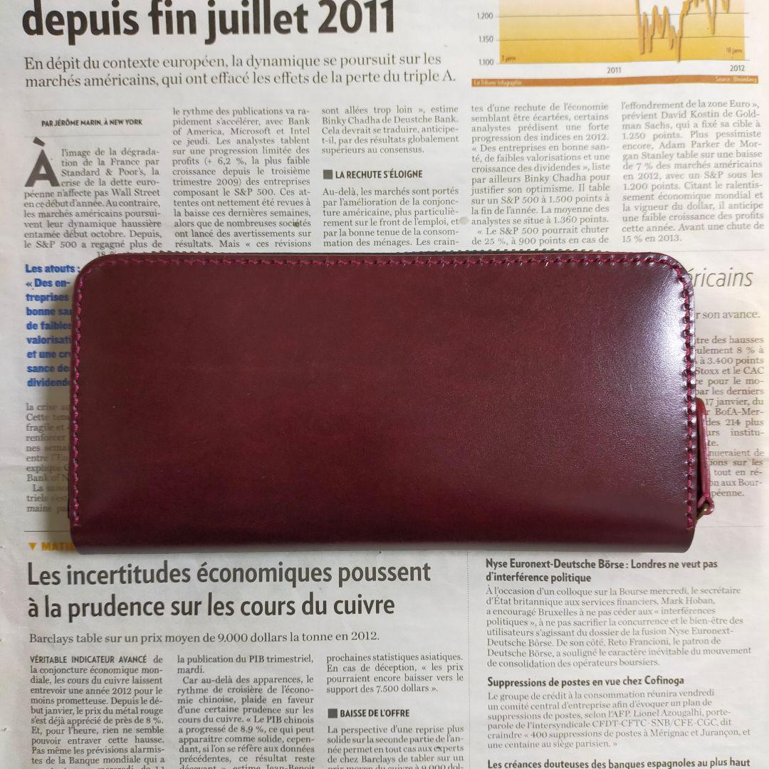 ルガトショルダー長財布　ハンドメイド