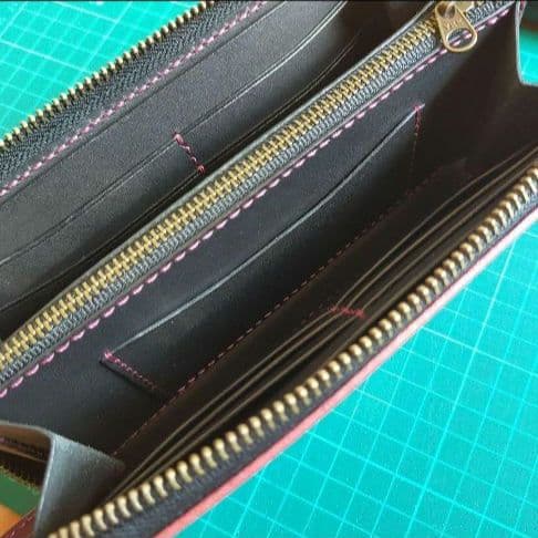 ルガトショルダー長財布　ハンドメイド